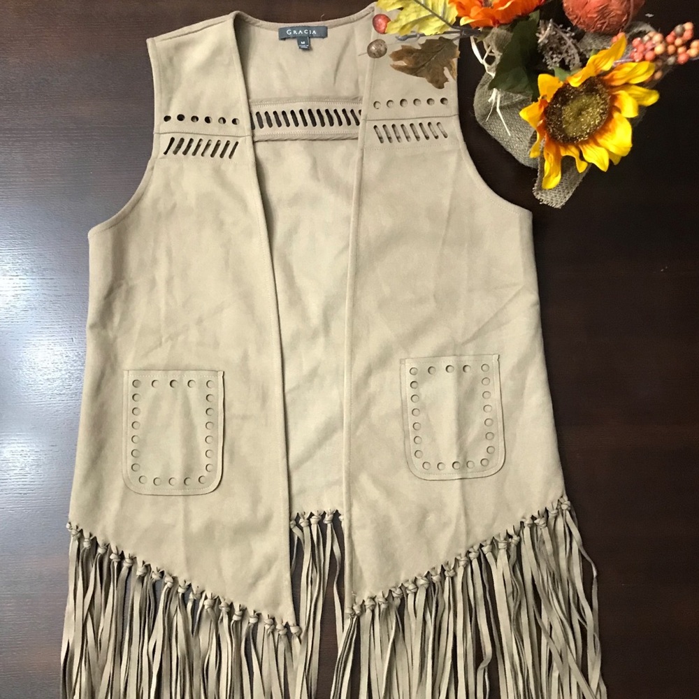 Leather vest